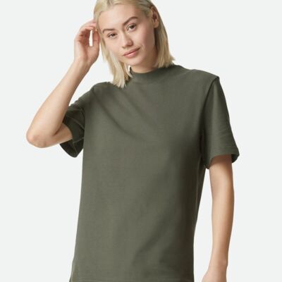 Unisex Pique Mockneck Tee Thumbnail