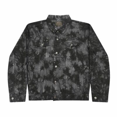 Unisex Tie-Dyed Denim Jacket Thumbnail