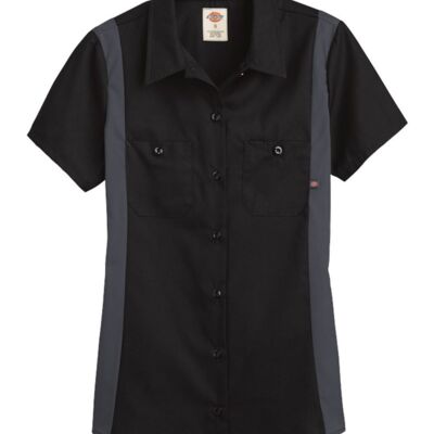 Women's Short Sleeve Industrial Colorblocked Shirt Thumbnail