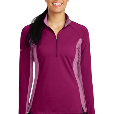 Ladies Sport Wick ® Stretch Contrast 1/4 Zip Pullover Thumbnail