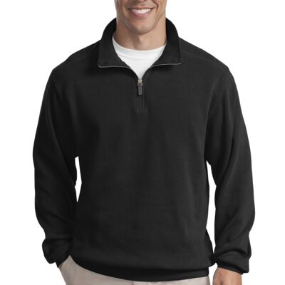 Port Authority® - Flatback Rib 1/4-Zip Pullover. F220  Thumbnail