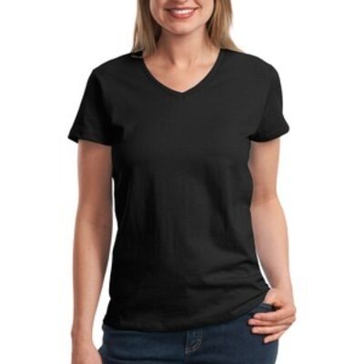 Ladies V Neck T Shirt Thumbnail
