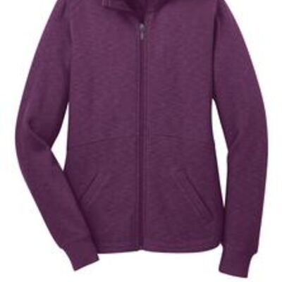 Ladies Slub Fleece Full-Zip Jacket Thumbnail